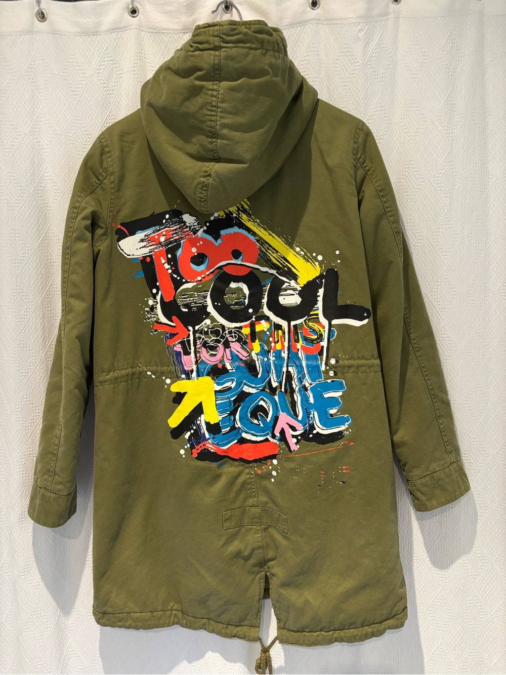 Zara Graphic Utility Jacket